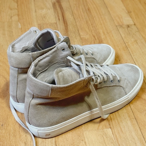 Saks Fifth Avenue Suede High Tops size 10.5 - Picture 6 of 7